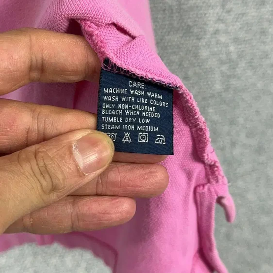 폴로 랄프로렌 핑크 반팔 카라티 M 상품이미지5