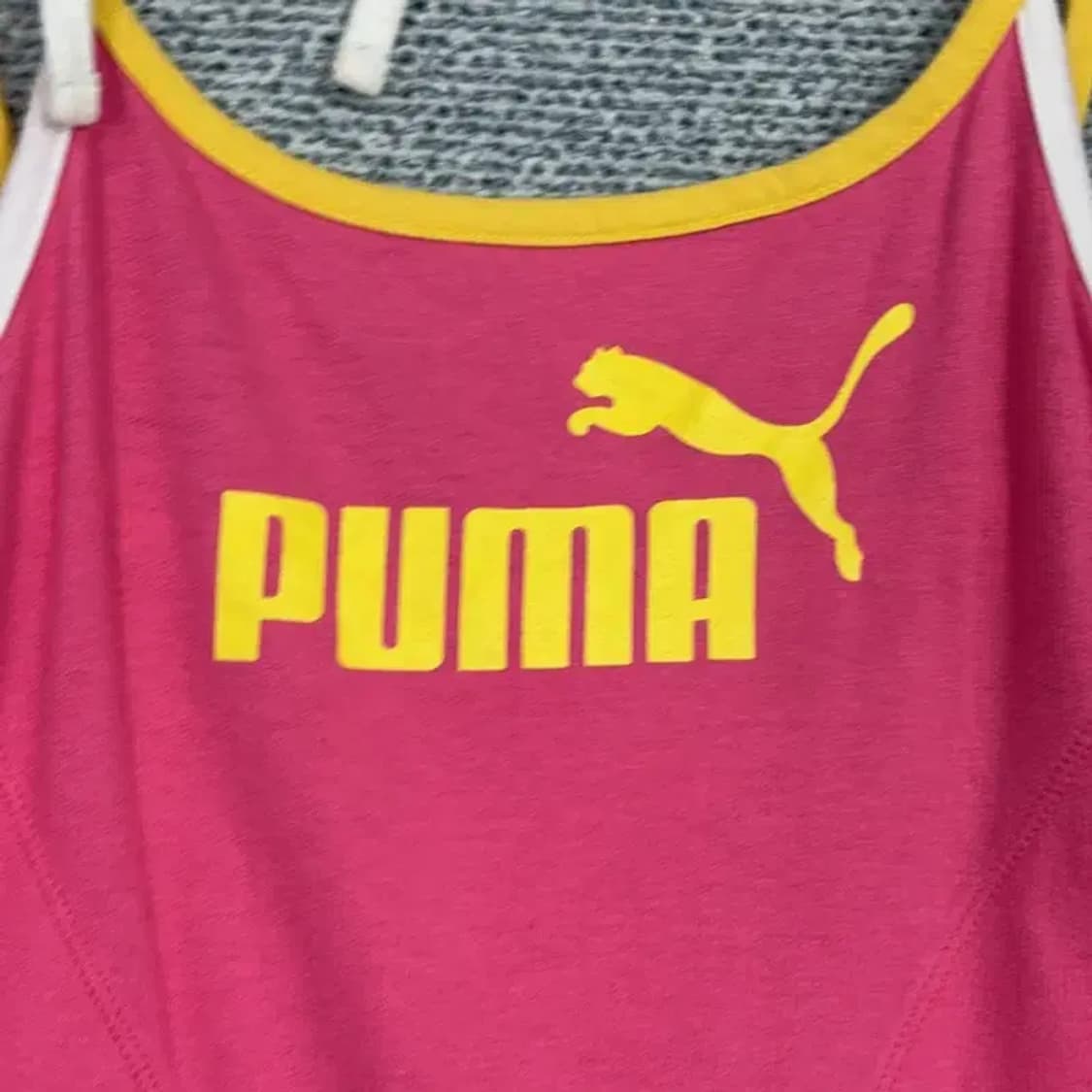 푸마 Y2K 핫핑크 민소매 원피스 S 상품이미지3