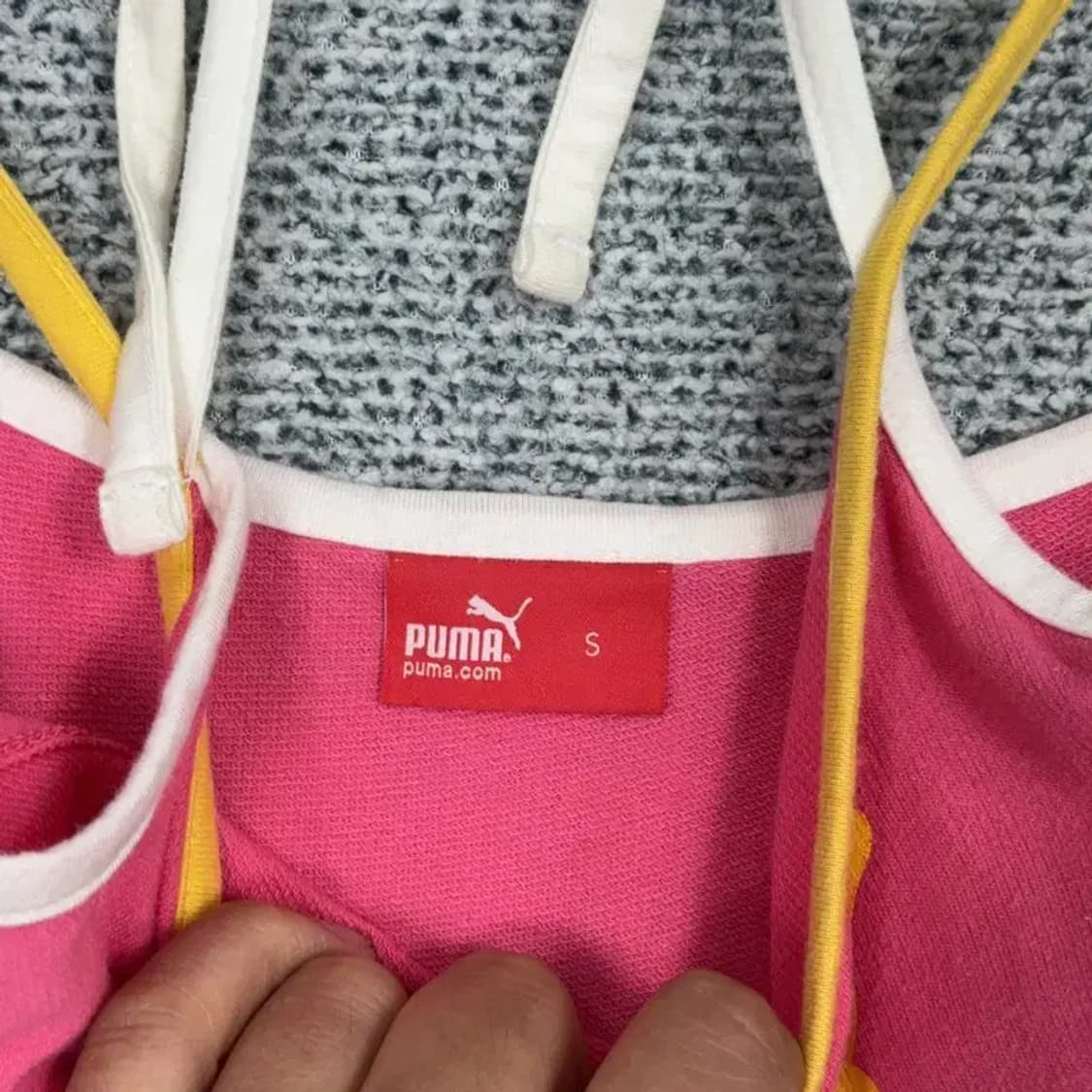 푸마 Y2K 핫핑크 민소매 원피스 S 상품이미지4