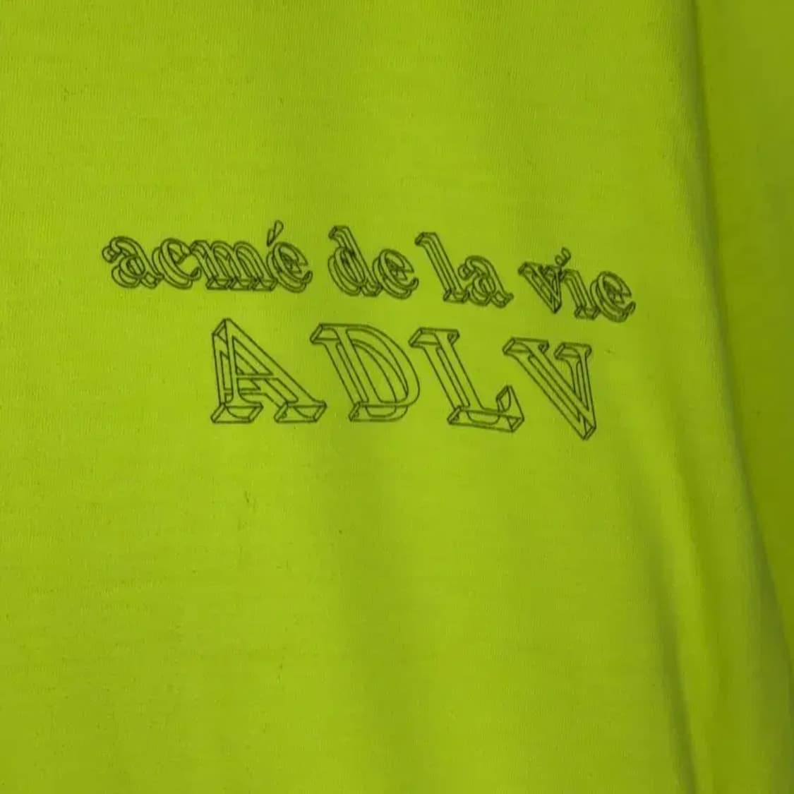 ADLV 형광 로고 반팔티 1 상품이미지3