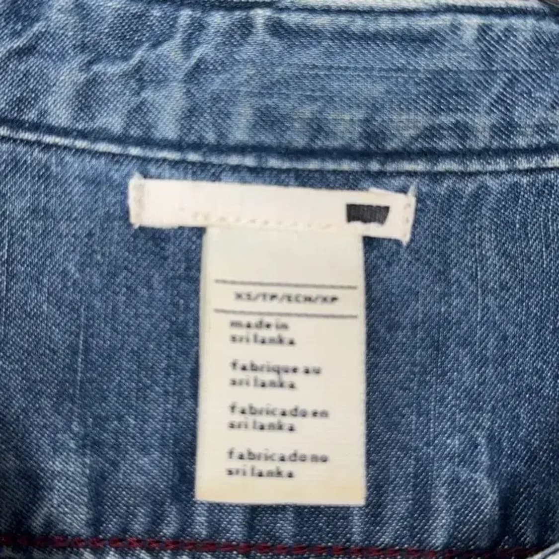 리바이스 빈티지 워싱 데님 벨티드 슈트 원피스 XS 상품이미지3