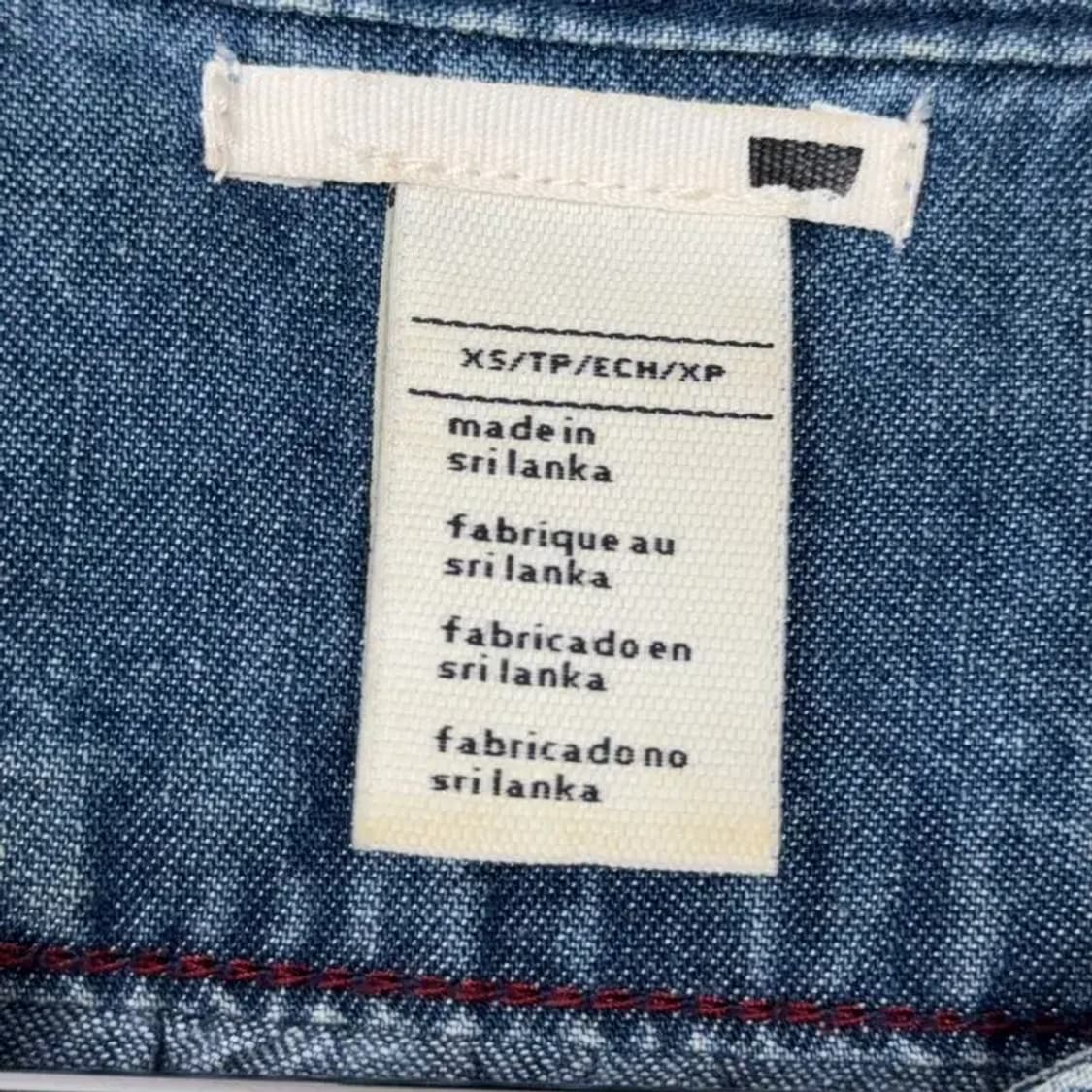 리바이스 빈티지 워싱 데님 벨티드 슈트 원피스 XS 상품이미지4