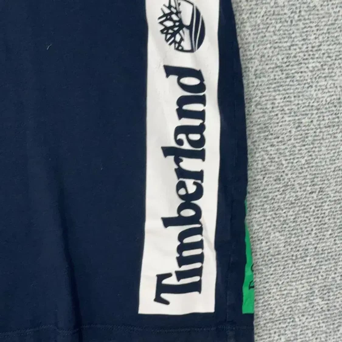 팀버랜드 프린팅 네이비 반팔티 L 상품이미지4
