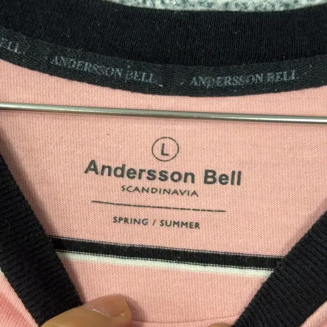 앤더슨벨 스트라이프 반팔티 L 상품이미지4