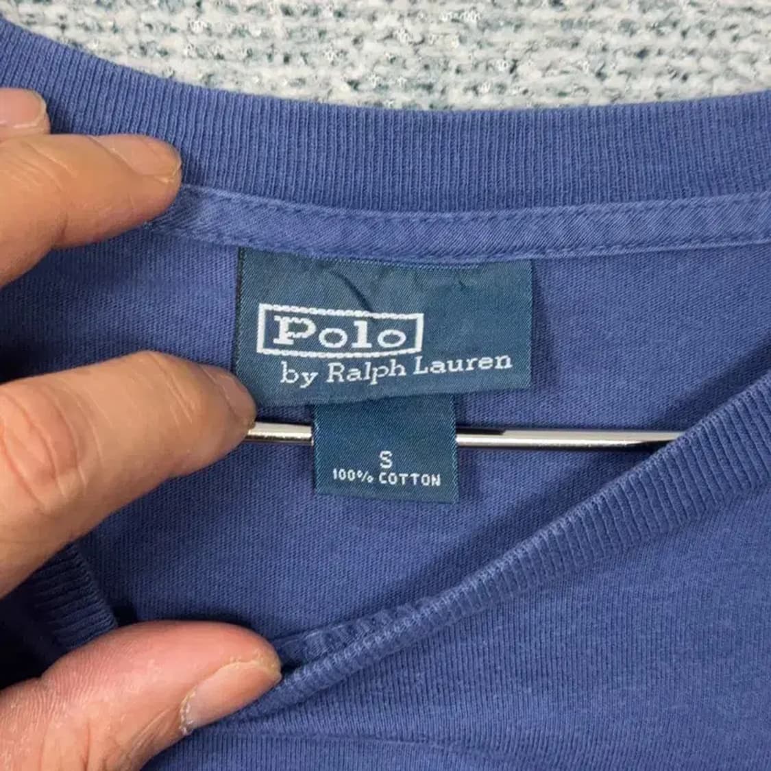 폴로 두산 네이비 슬리브 긴팔티 S 상품이미지4
