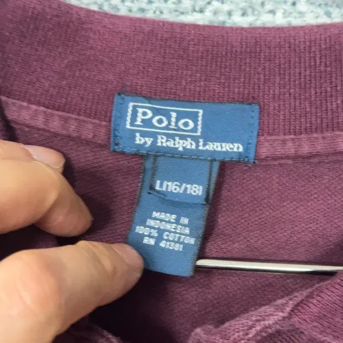 폴로 두산 빈티지 긴팔 카라티 L 상품이미지4