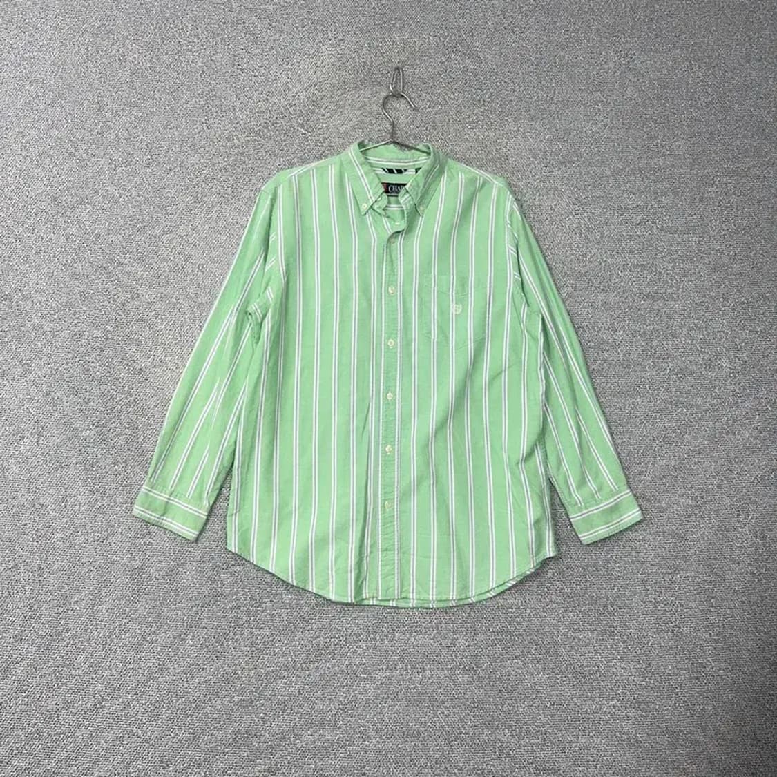 챕스 메로나 연두 스트라이프 셔츠 M 상품이미지1
