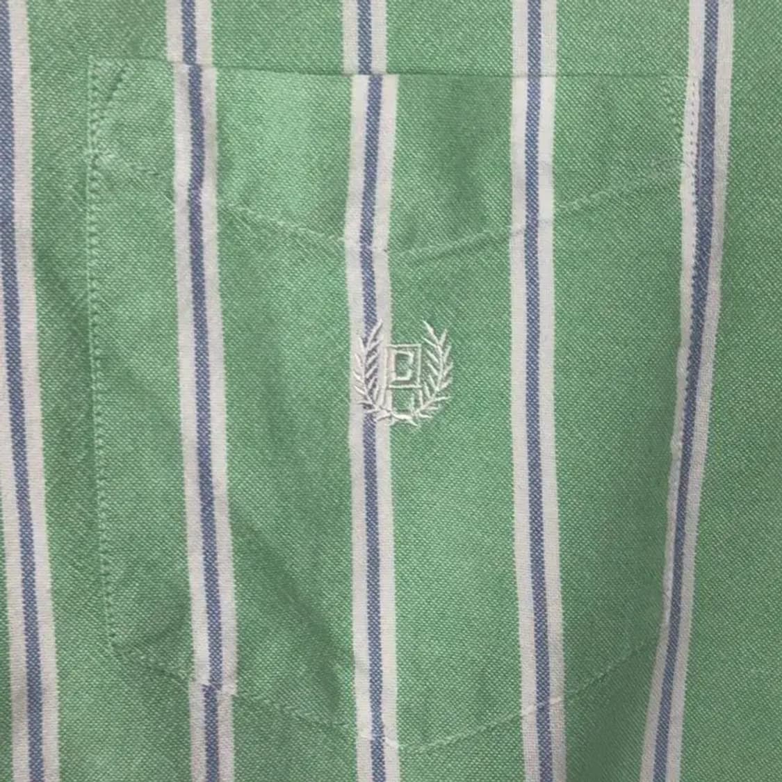 챕스 메로나 연두 스트라이프 셔츠 M 상품이미지3