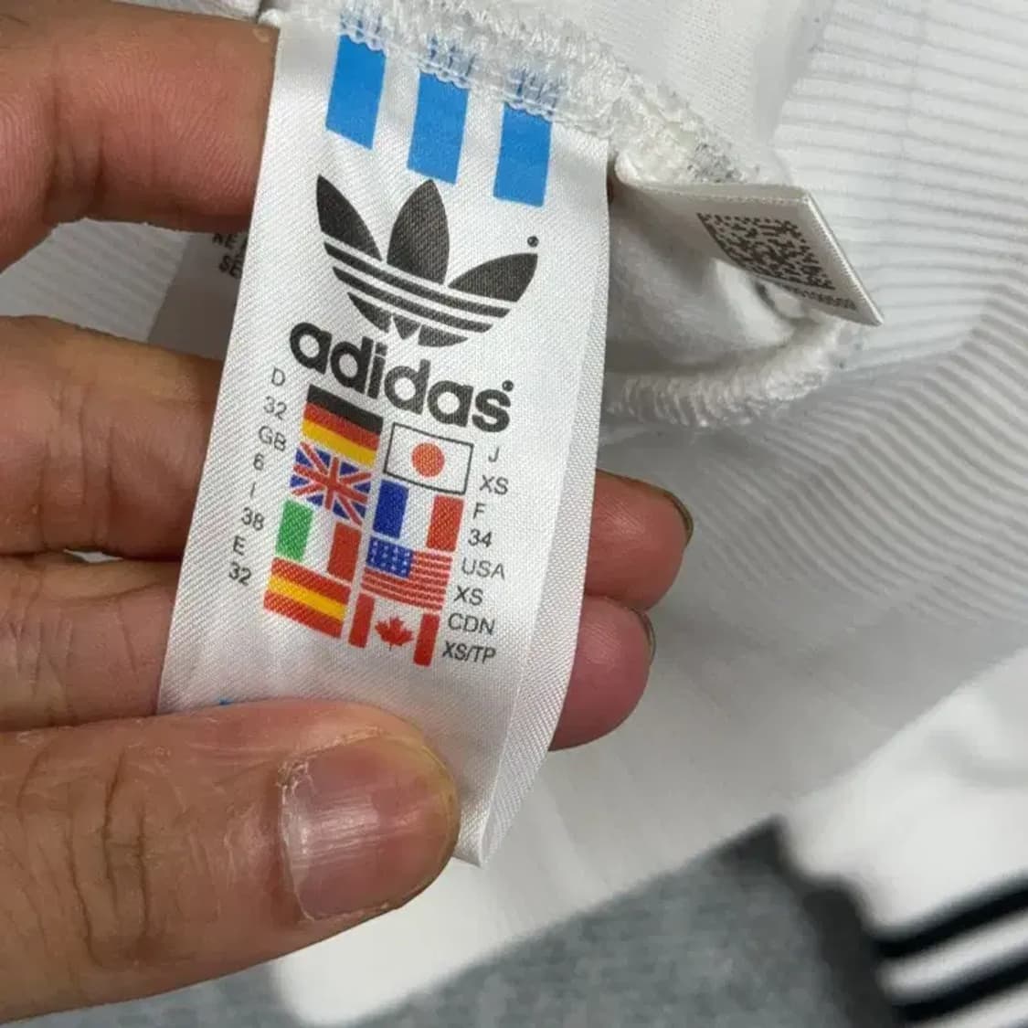 아디다스 흰검 클럽 대장 올드스쿨 트랙탑 XS 상품이미지5