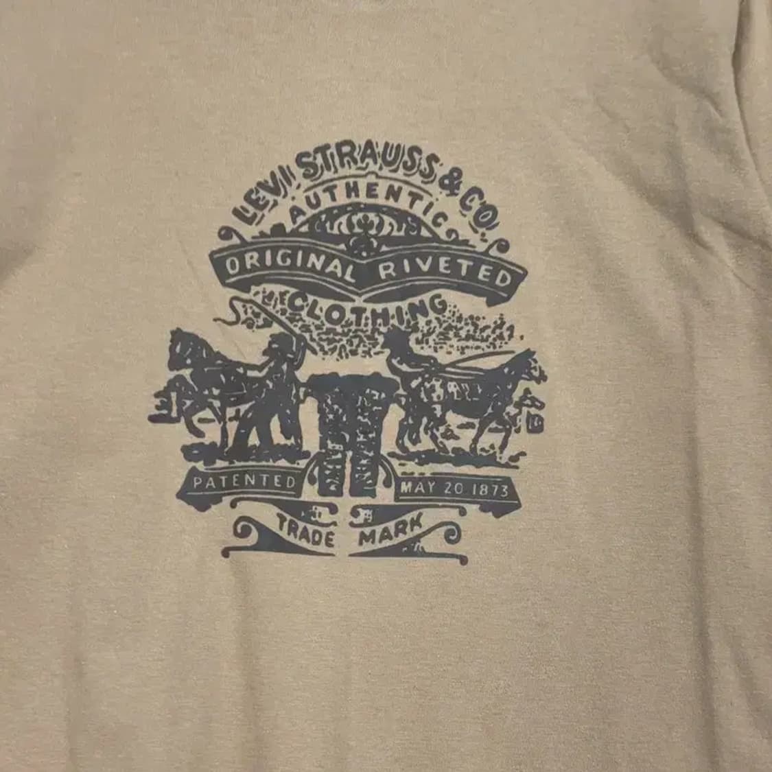 리바이스 빈티지 브라운 슬리브 긴팔티 95 상품이미지3