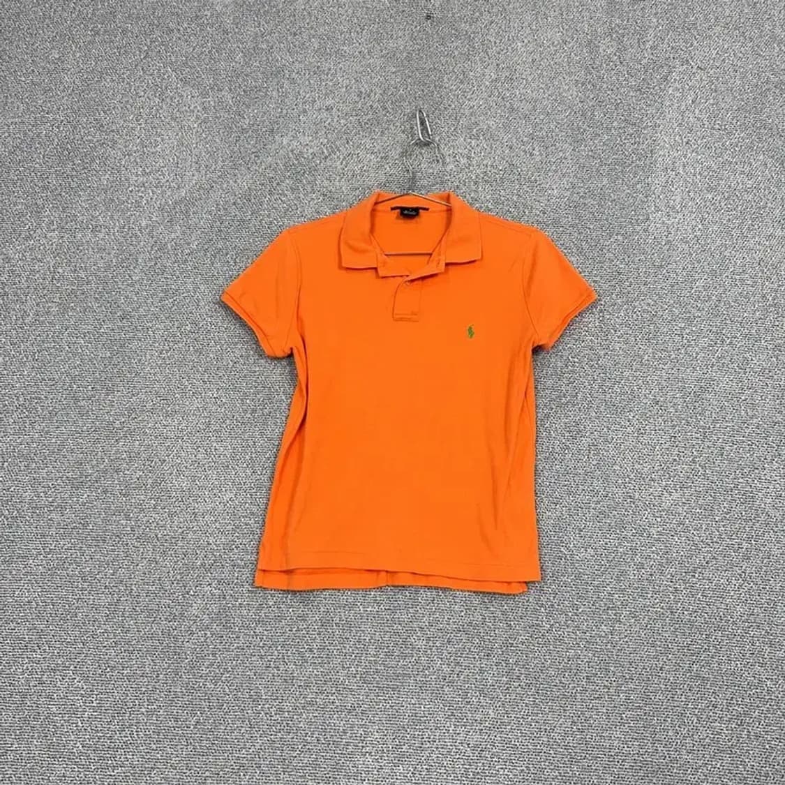 폴로 슬림핏 오렌지 반팔 카라티 L 상품이미지1