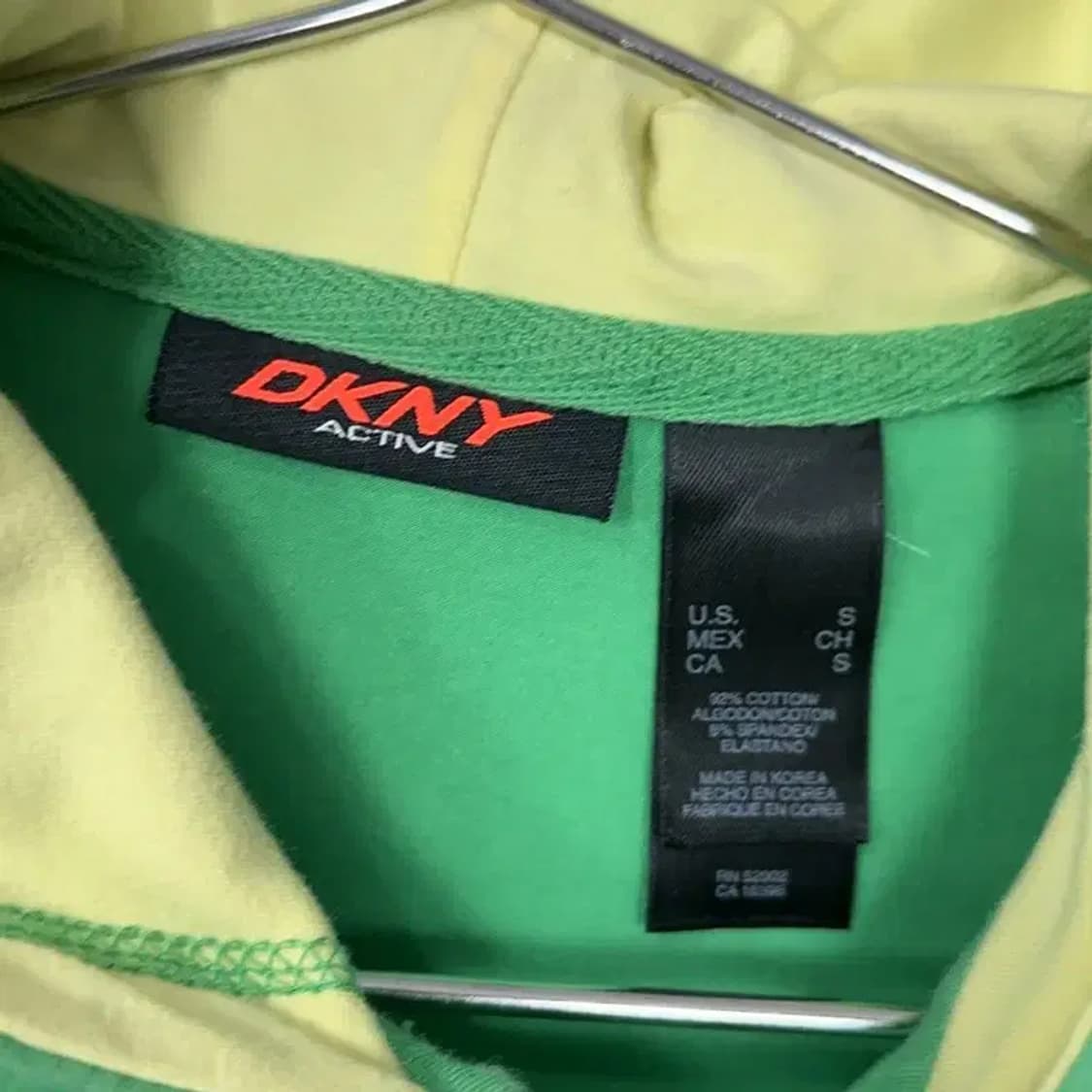 DKNY Y2K 초노 후드 집업 저지 S 상품이미지4
