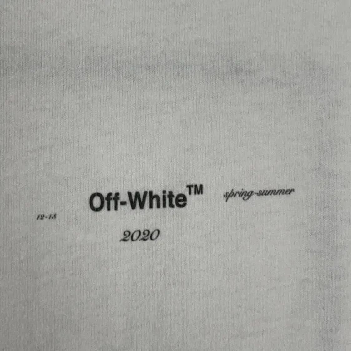 오프화이트 리틀걸 스케치 프린팅 반팔티 M 상품이미지4