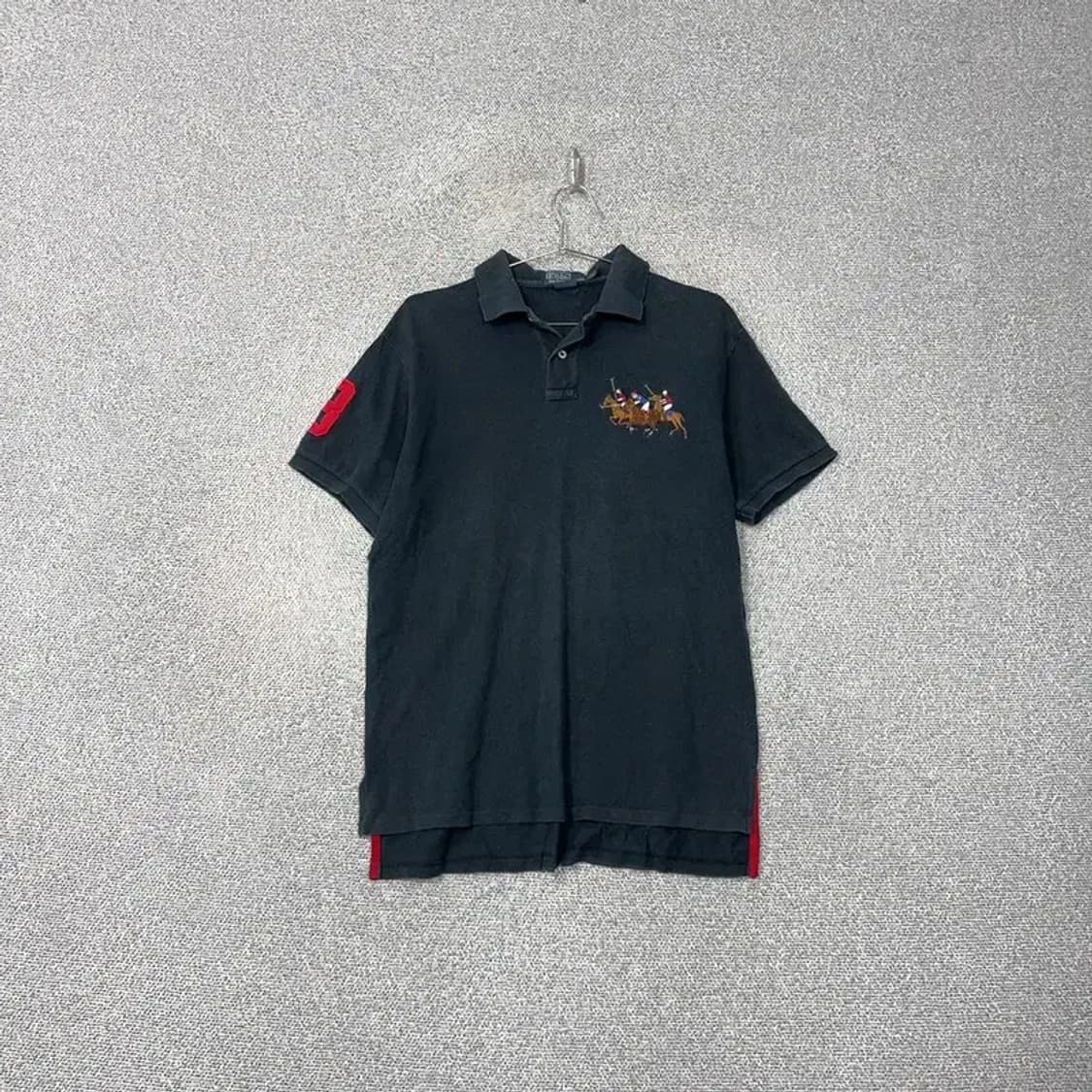 폴로 커스텀핏 자수 반팔 카라티 L 상품이미지1