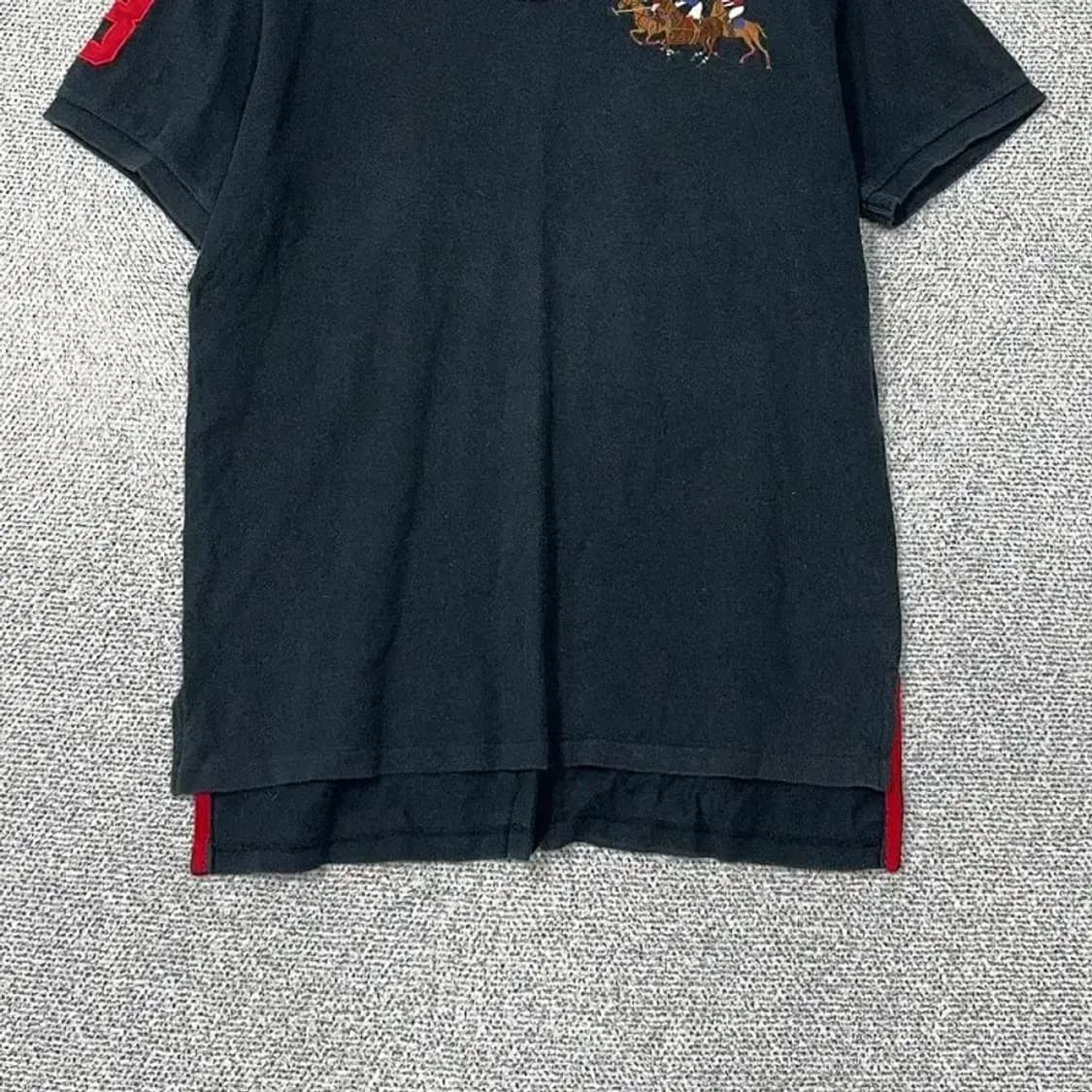 폴로 커스텀핏 자수 반팔 카라티 L 상품이미지4