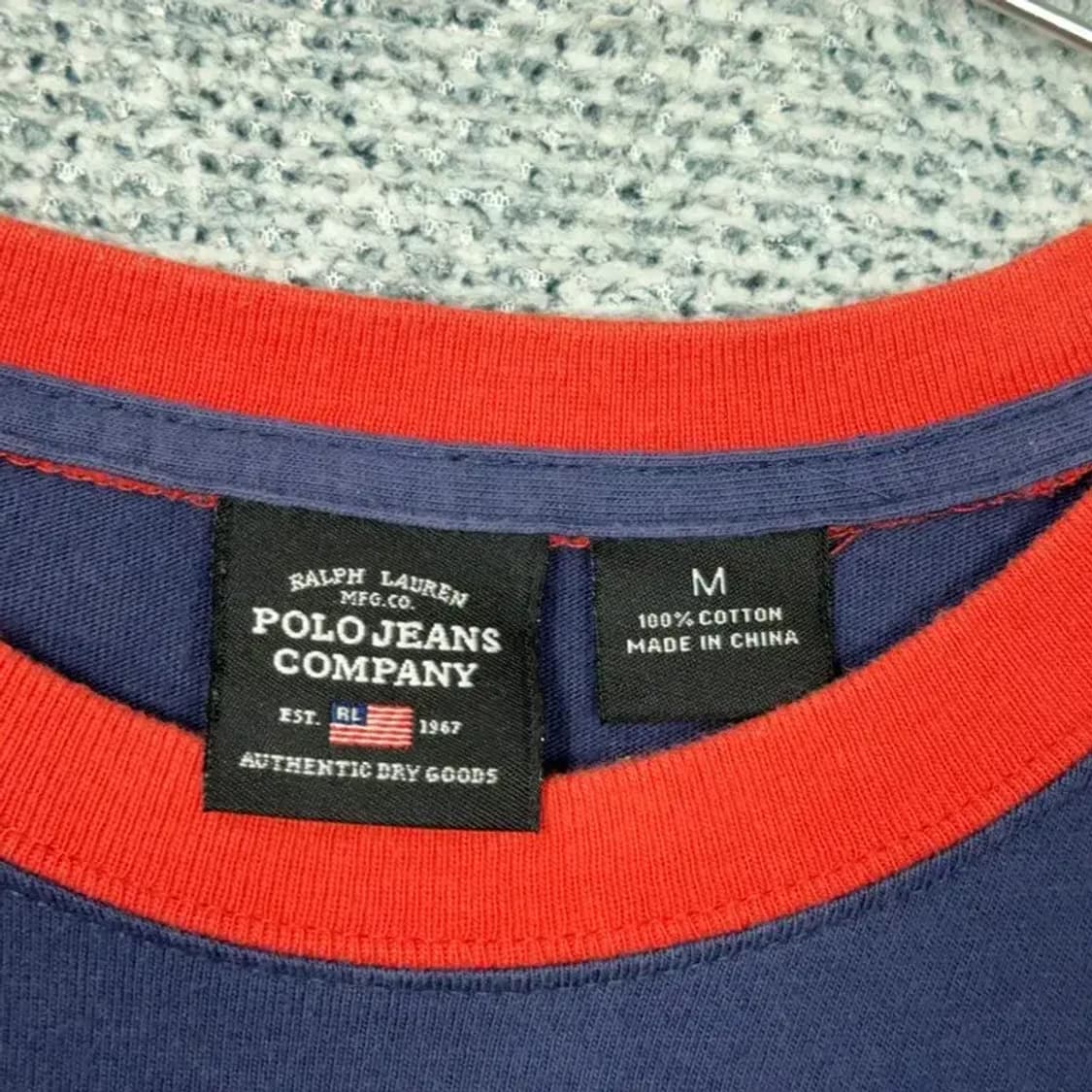 폴로 진스 컴퍼니 빈티지 로고 반팔티 M 상품이미지6