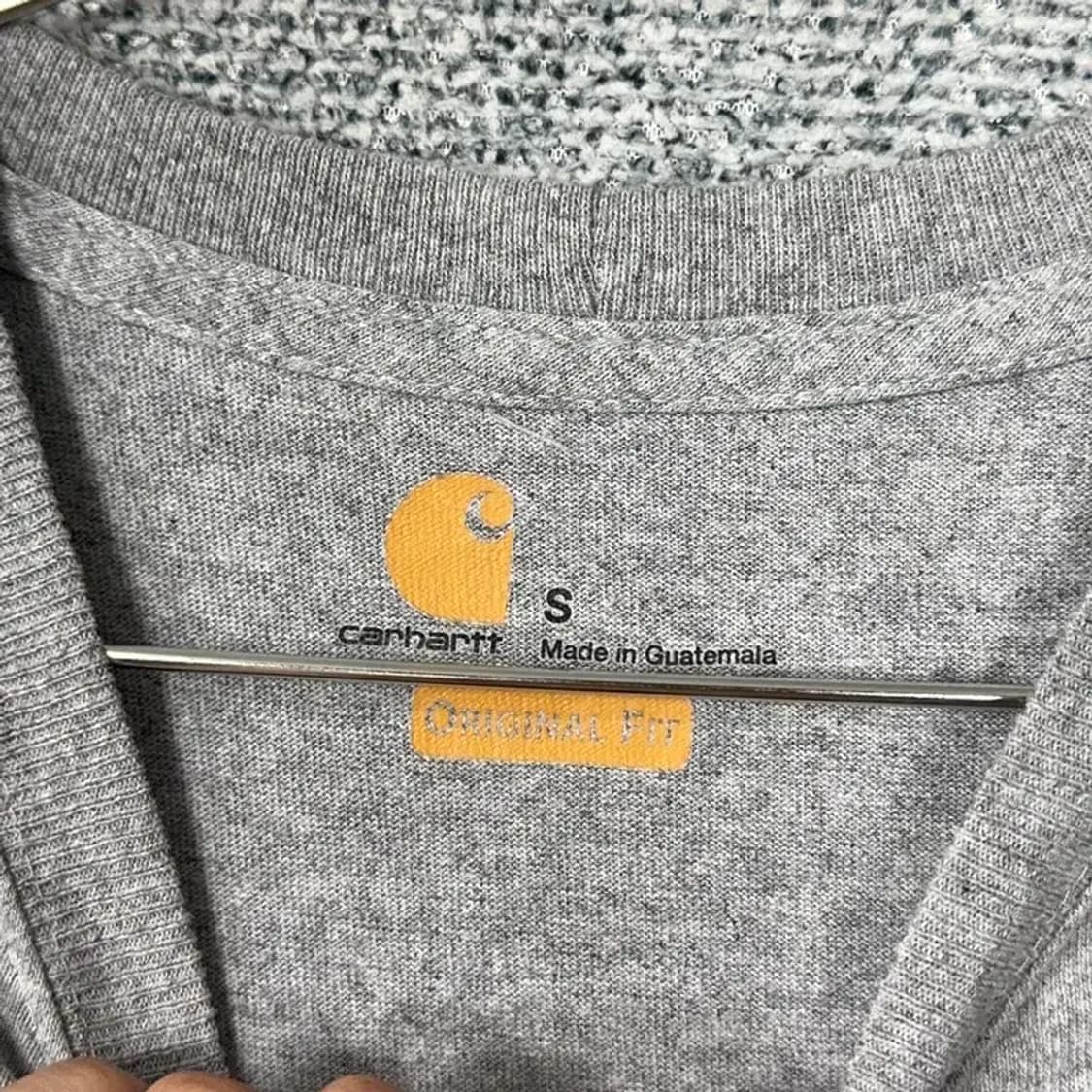 칼하트 오리지날핏 포켓로고 반팔티 S 상품이미지4