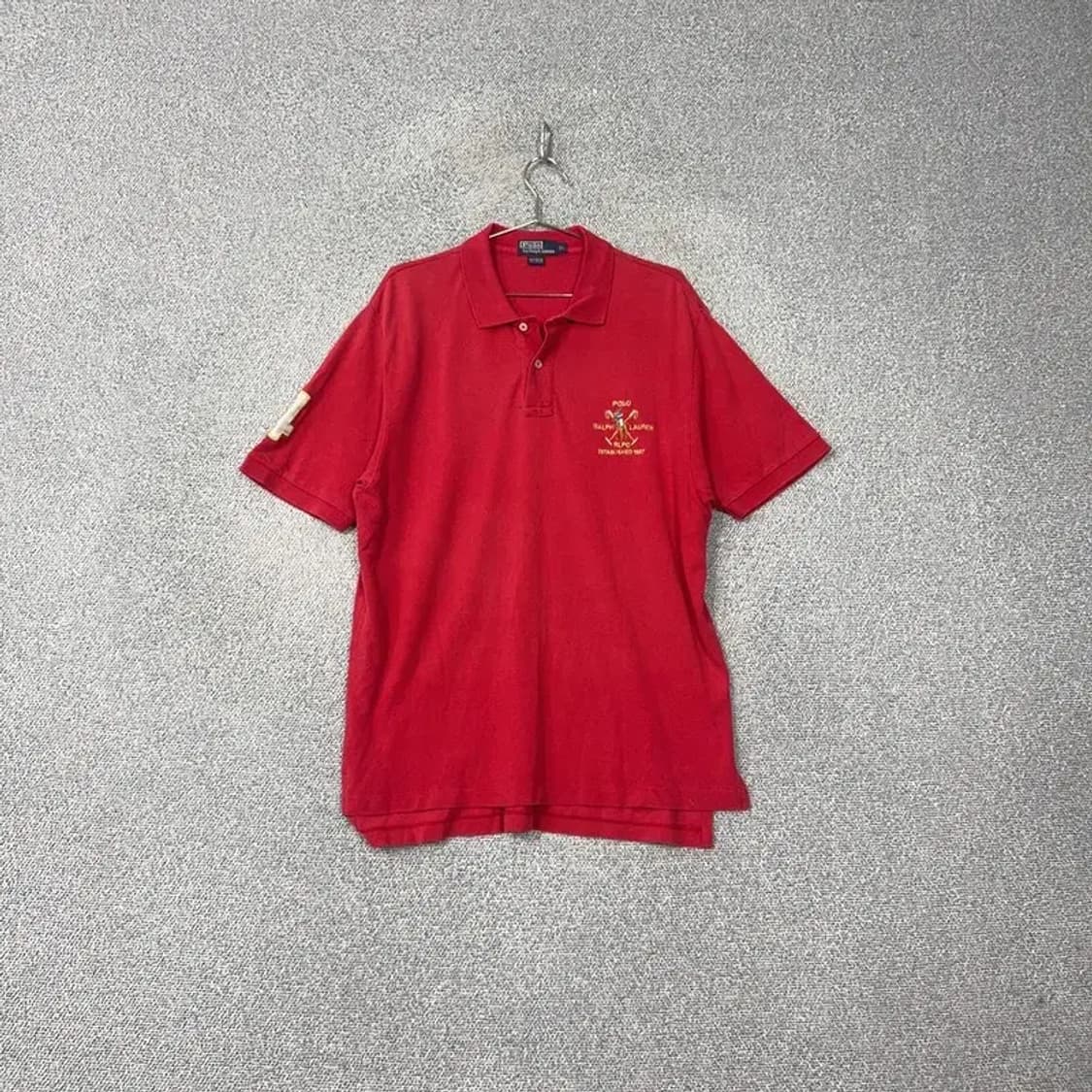폴로 빈티지 자수 반팔 카라티 XL 상품이미지1