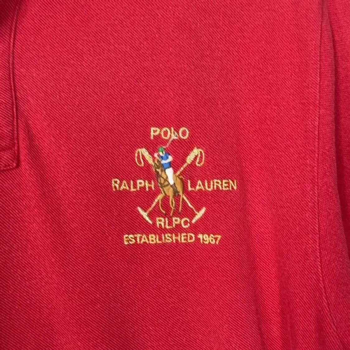 폴로 빈티지 자수 반팔 카라티 XL 상품이미지3
