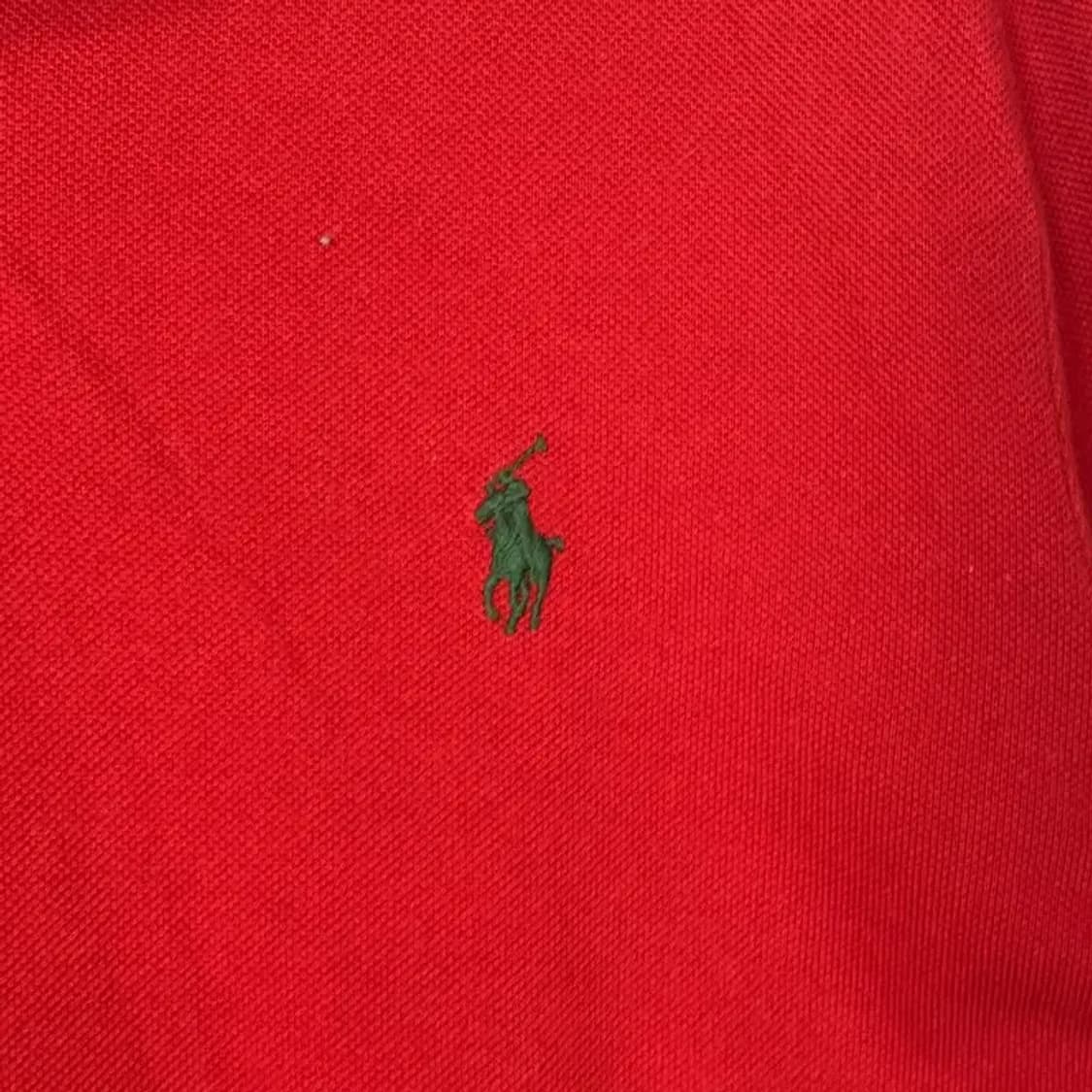 폴로 두산 레드 긴팔 카라티 XL 상품이미지3