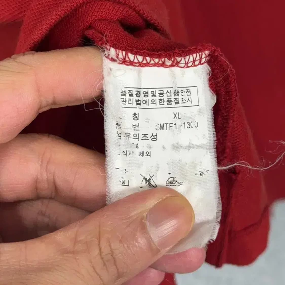 폴로 두산 레드 긴팔 카라티 XL 상품이미지5