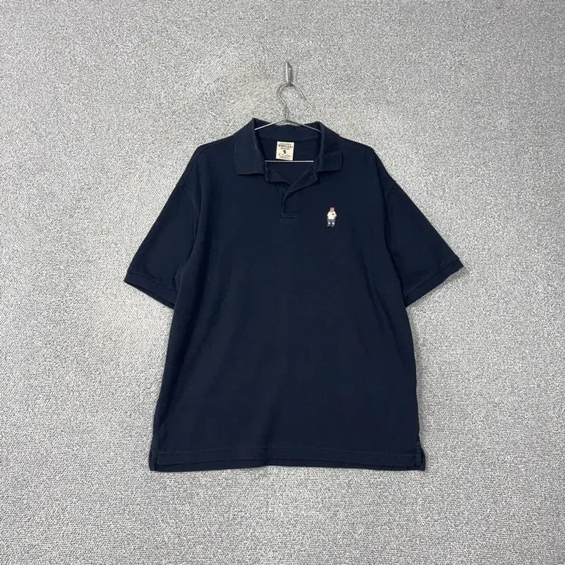 후아유 베어로고 반팔 카라티 XL 상품이미지1