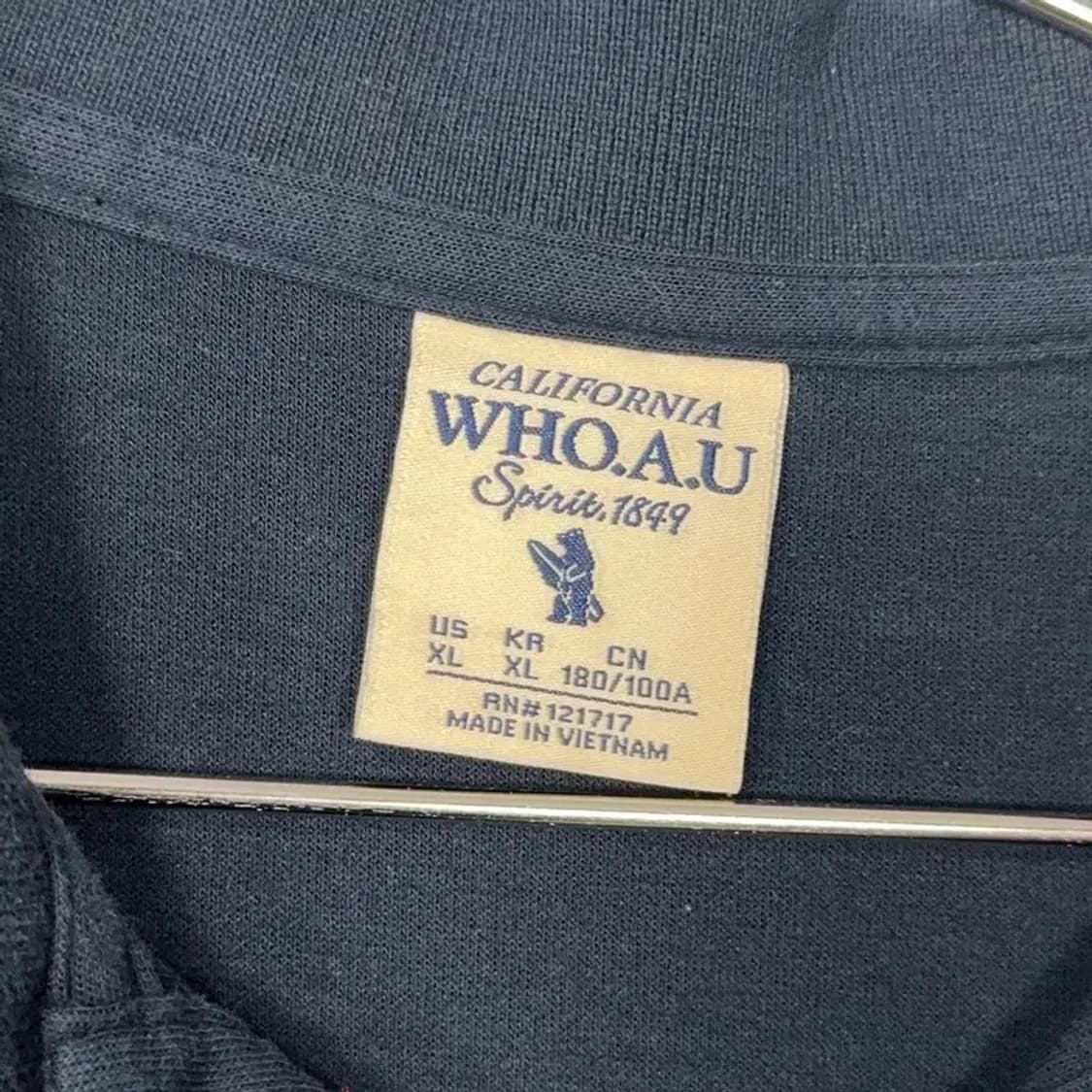 후아유 베어로고 반팔 카라티 XL 상품이미지5