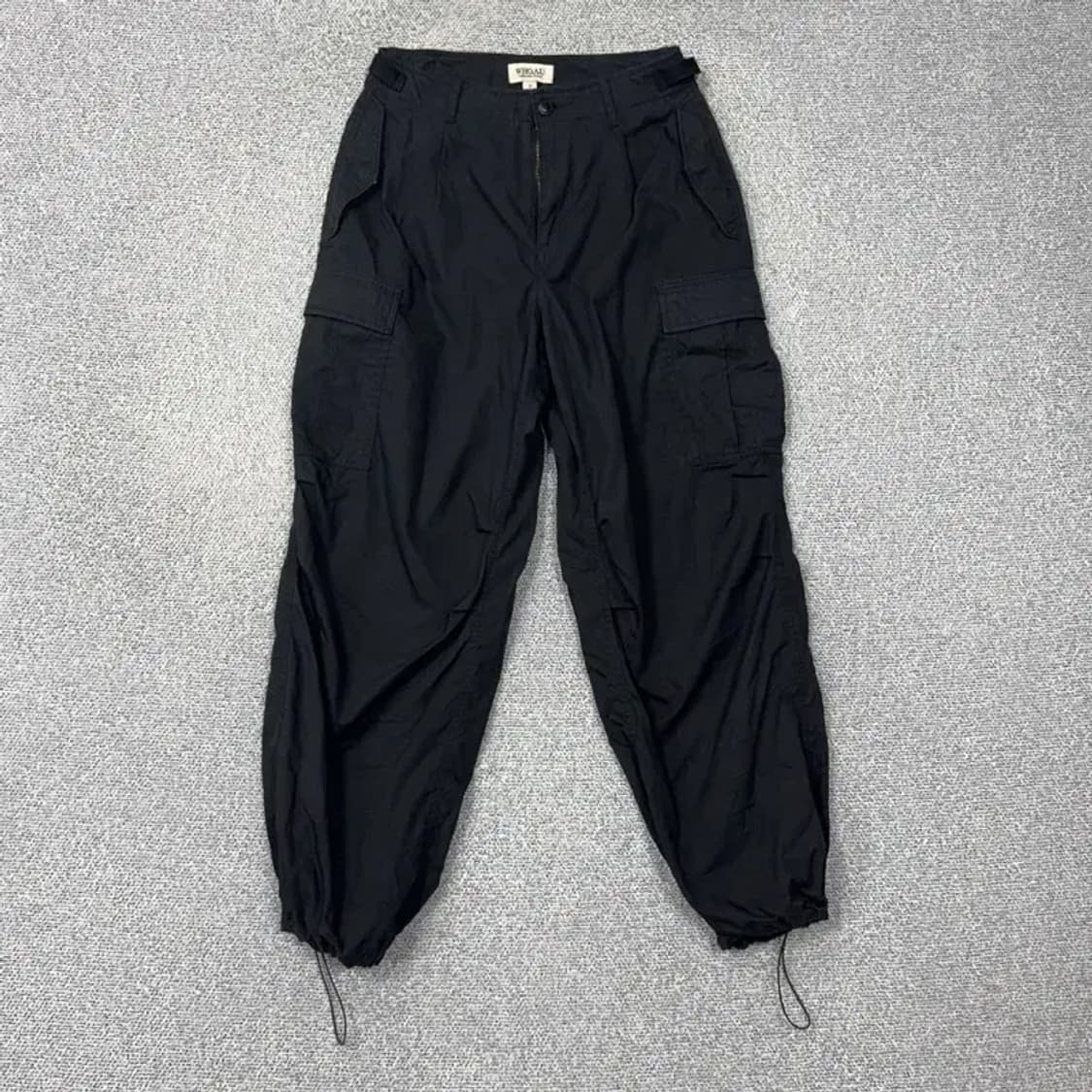 후아유 빈티지 블랙 카고 조거팬츠 S 상품이미지1