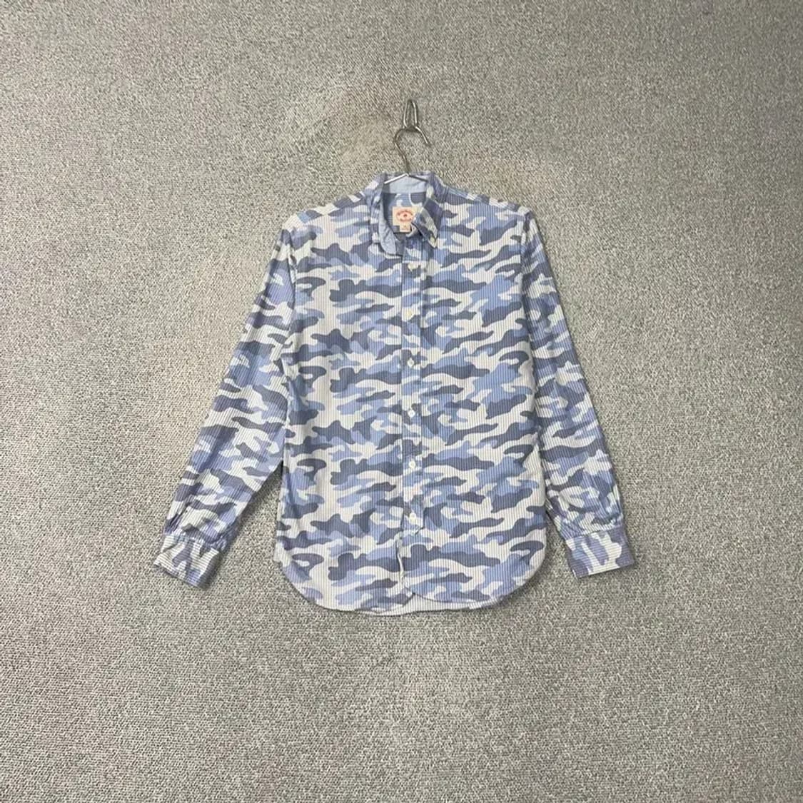 브룩스브라더스 빈티지 패턴 코튼 셔츠 XS 상품이미지1