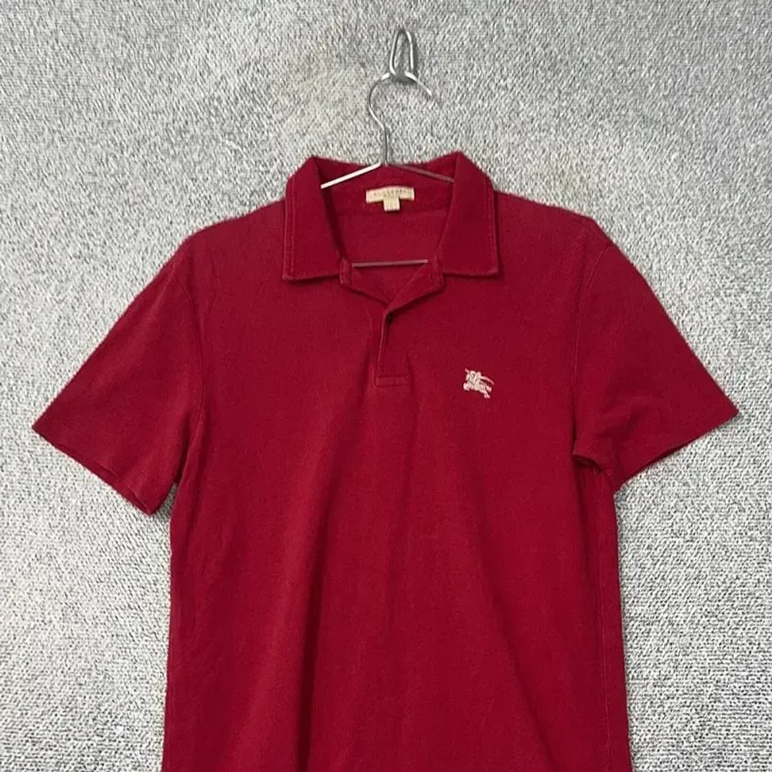 버버리 레드 로고 반팔 카라티 S 상품이미지3