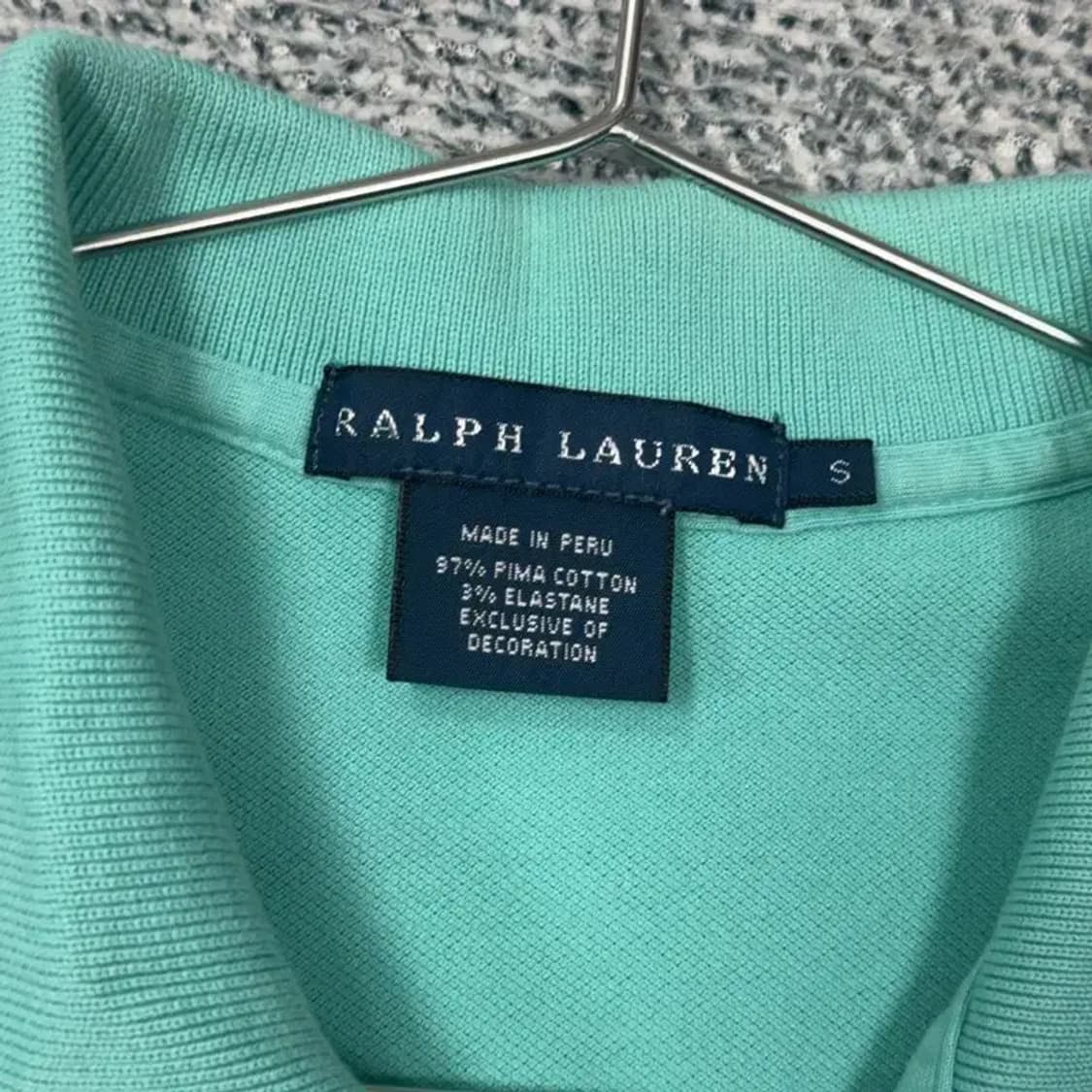 폴로 랄프로렌 민트 반팔 카라티 S 상품이미지6