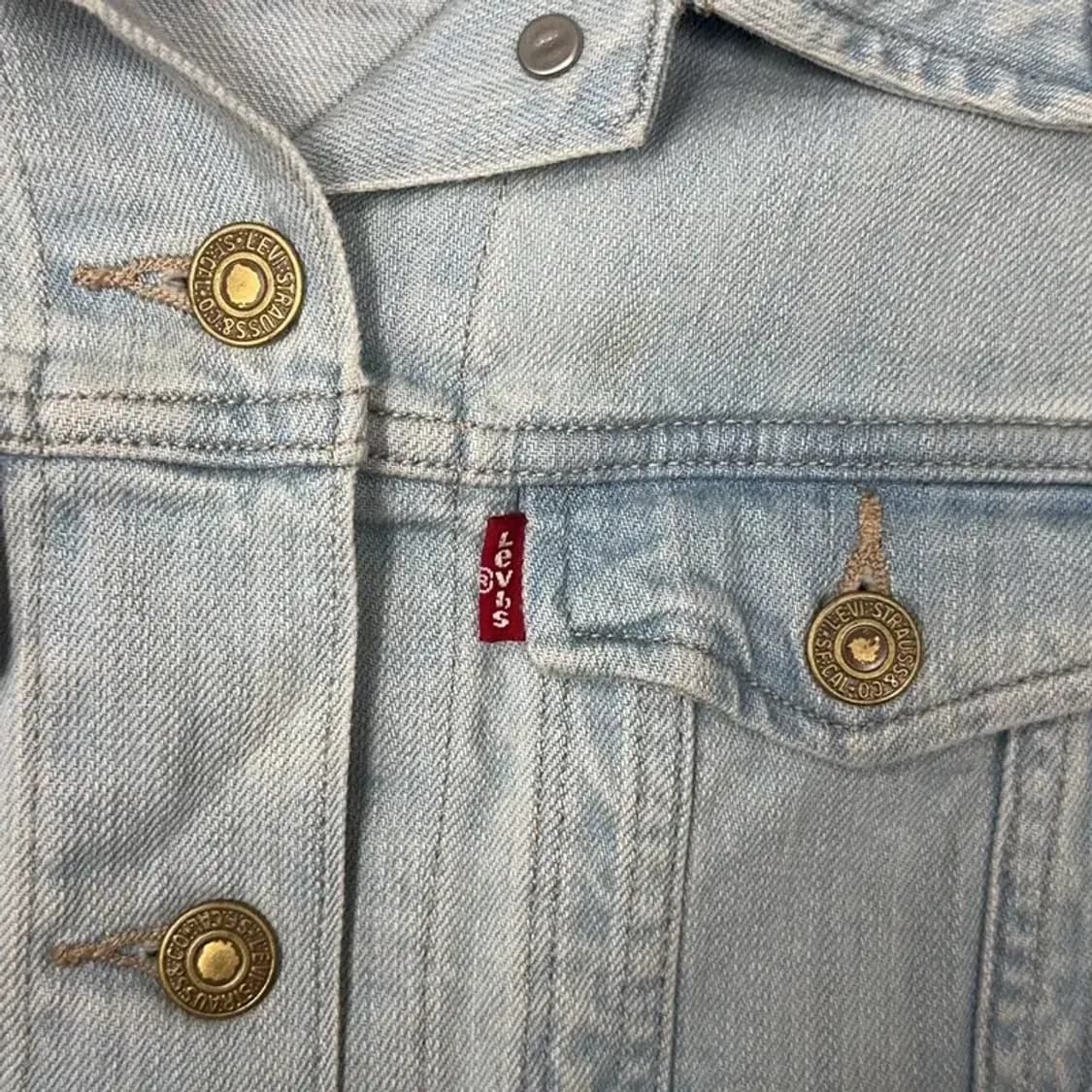 리바이스 여성 연청 데님 자켓 XS 상품이미지3