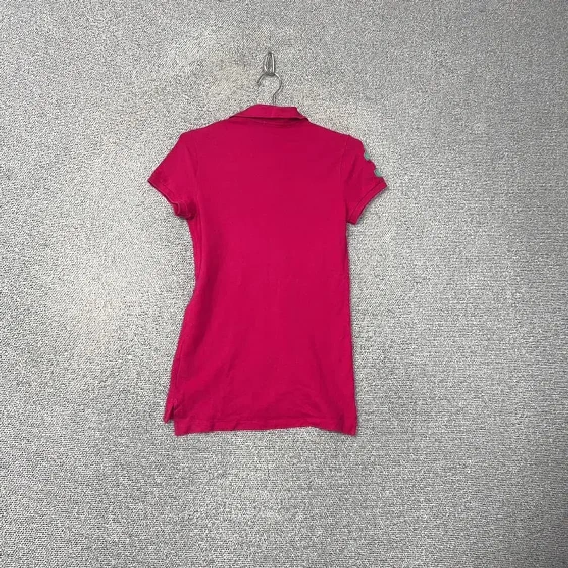폴로 스키니핏 핫핑크 반팔 카라티 S 상품이미지2