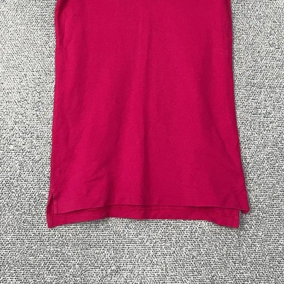 폴로 스키니핏 핫핑크 반팔 카라티 S 상품이미지4