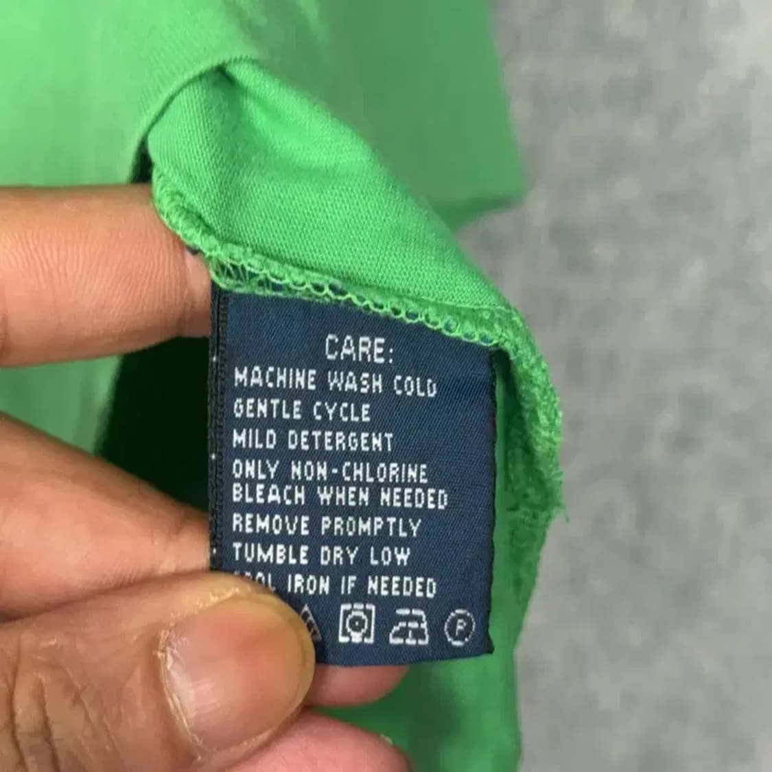 폴로 랄프로렌 연두 코튼 브이넥 반팔티 S 상품이미지7