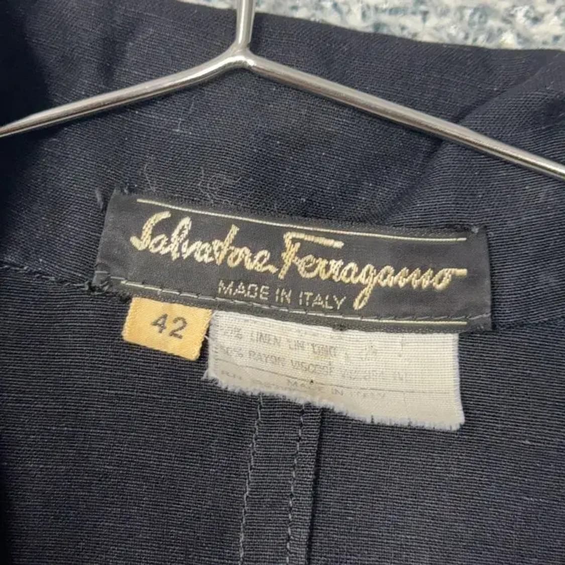 살바토레 페레가모 이태리 브이넥 카라 반팔 원피스 42 상품이미지5