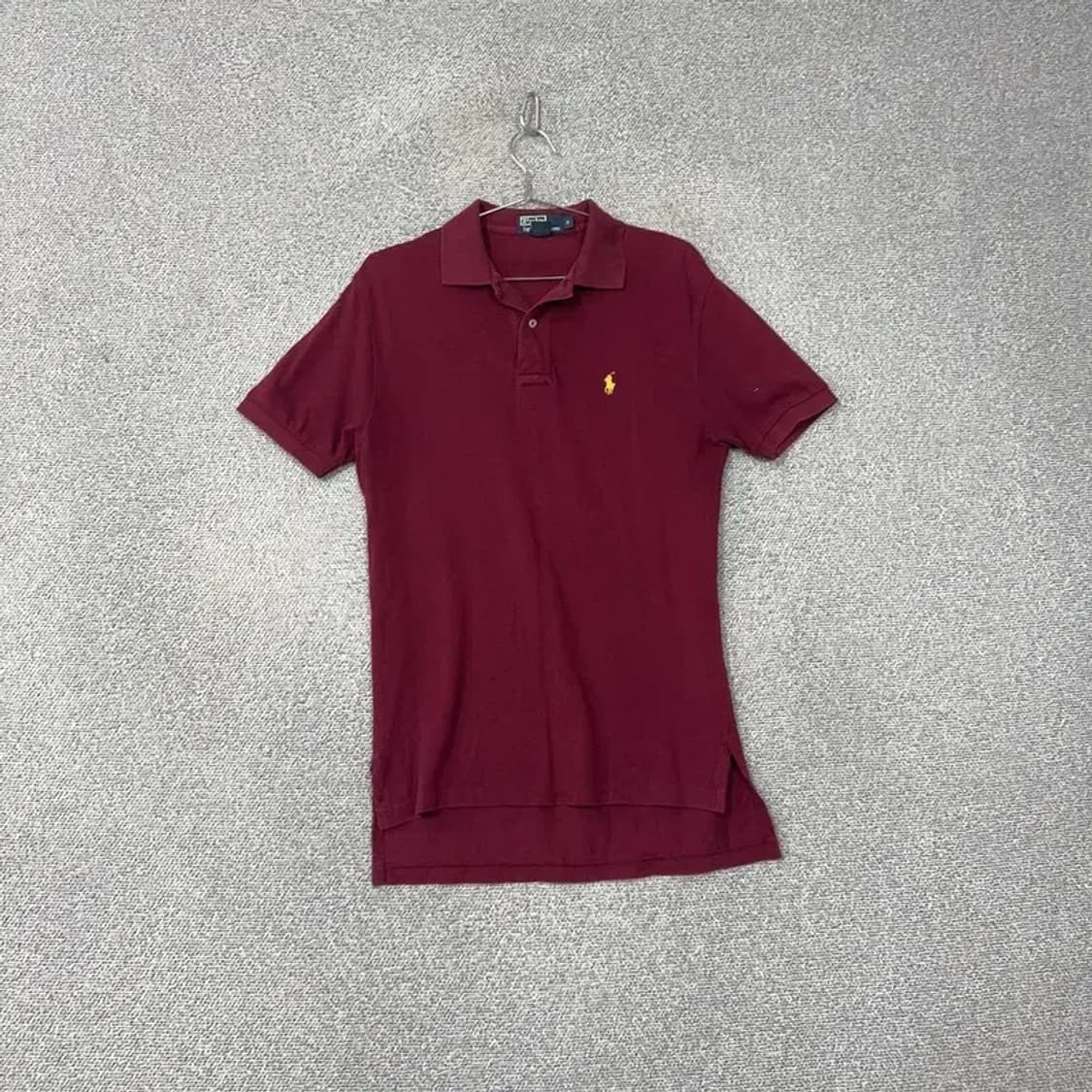 폴로 버건디 캐주얼 반팔 카라티 S 상품이미지1