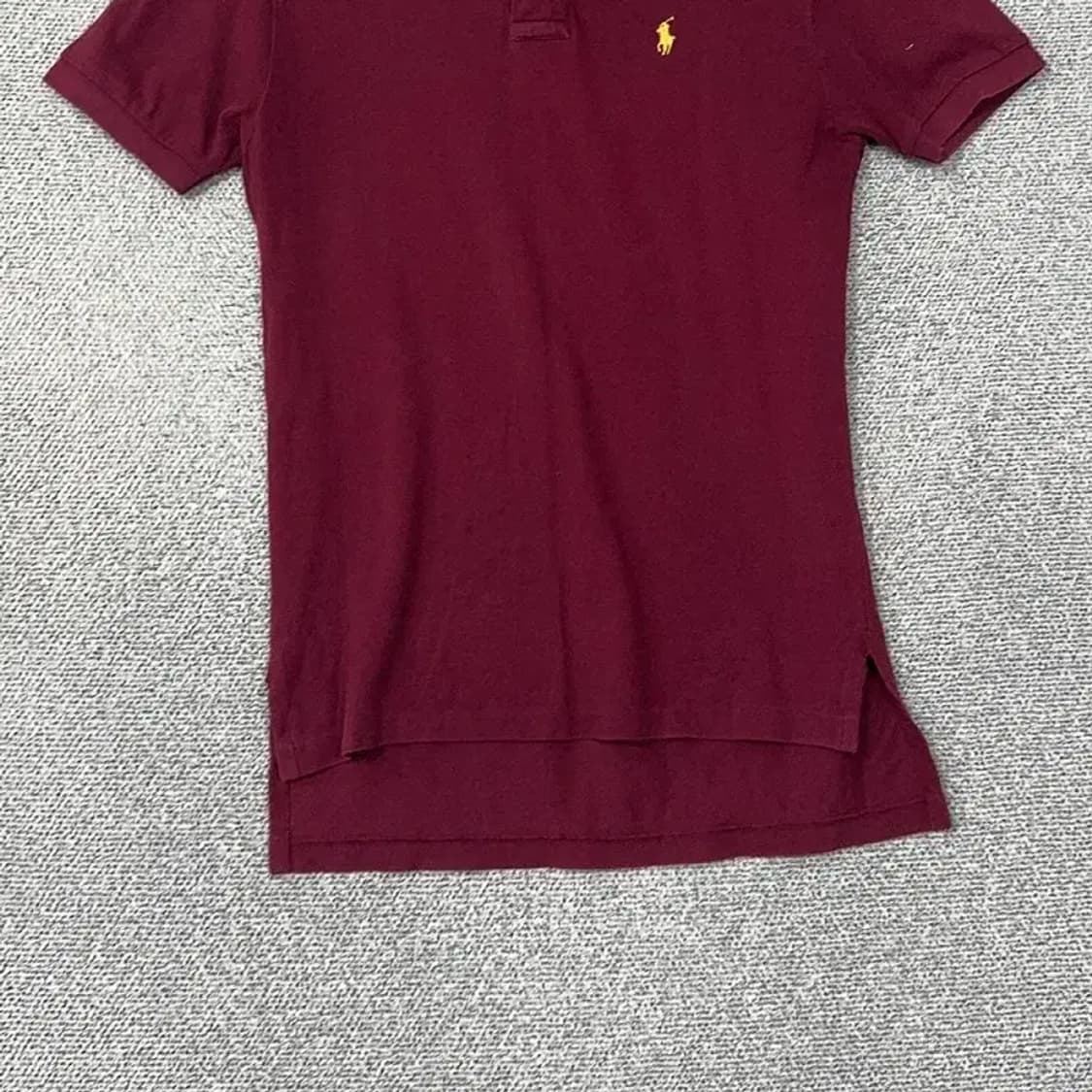폴로 버건디 캐주얼 반팔 카라티 S 상품이미지4