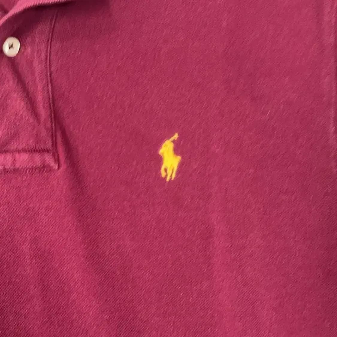 폴로 버건디 캐주얼 반팔 카라티 S 상품이미지5