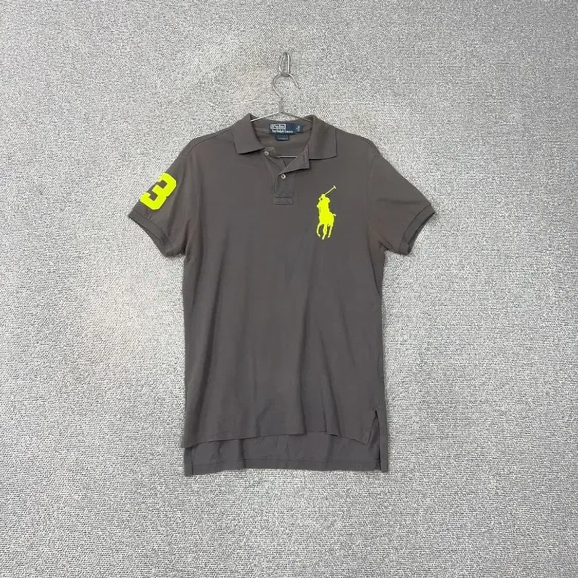 폴로 커스텀핏 형광 포니 반팔 카라티 S 상품이미지1