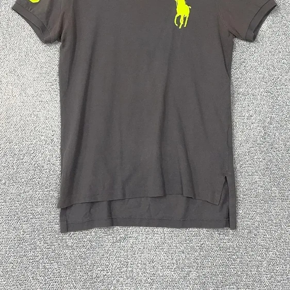 폴로 커스텀핏 형광 포니 반팔 카라티 S 상품이미지4