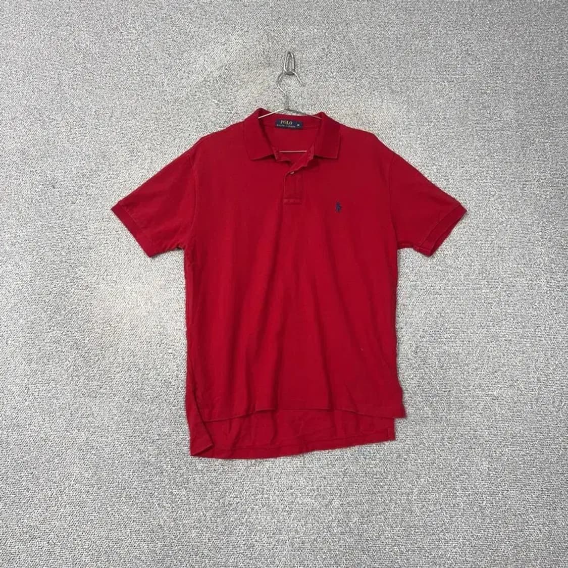 폴로 신형 오버핏 레드 반팔 카라티 M 상품이미지1