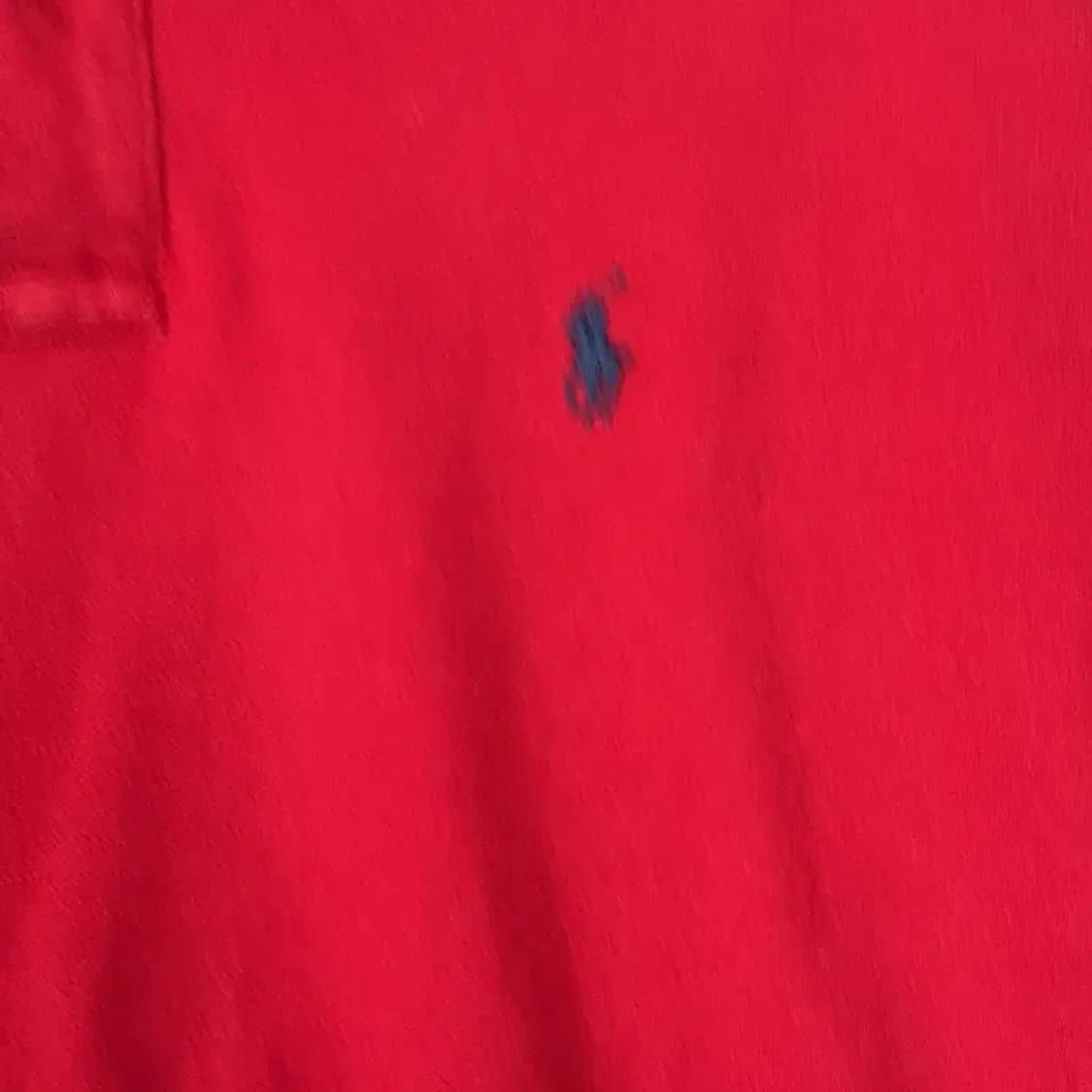 폴로 신형 오버핏 레드 반팔 카라티 M 상품이미지3