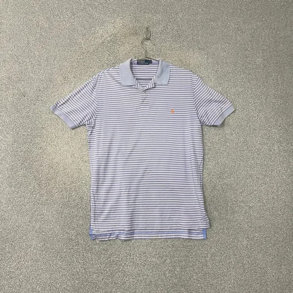 폴로 두산 스트라이프 반팔 카라티 M 상품이미지1