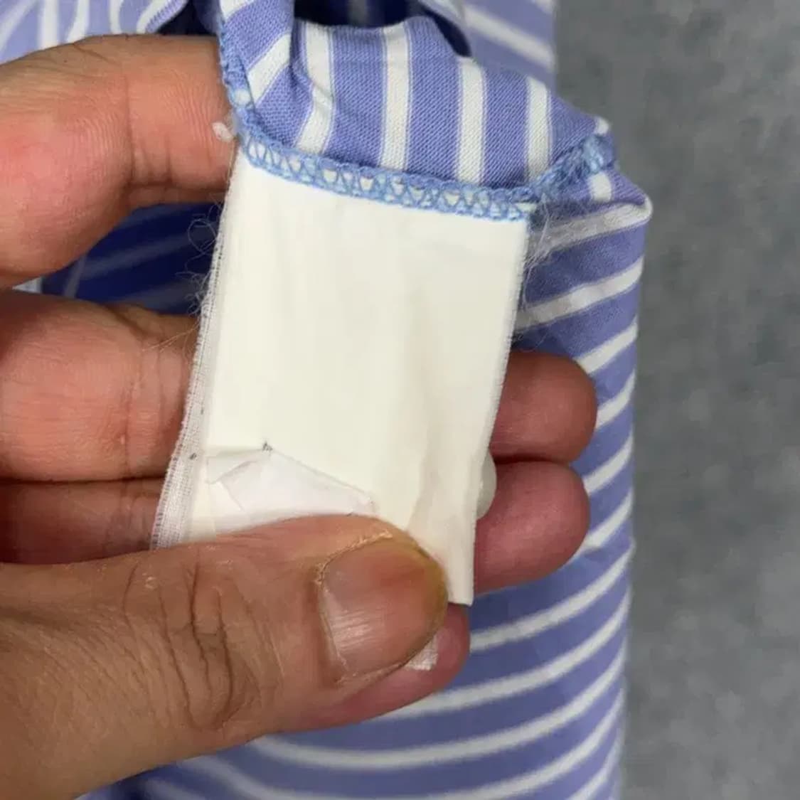 폴로 두산 스트라이프 반팔 카라티 M 상품이미지4