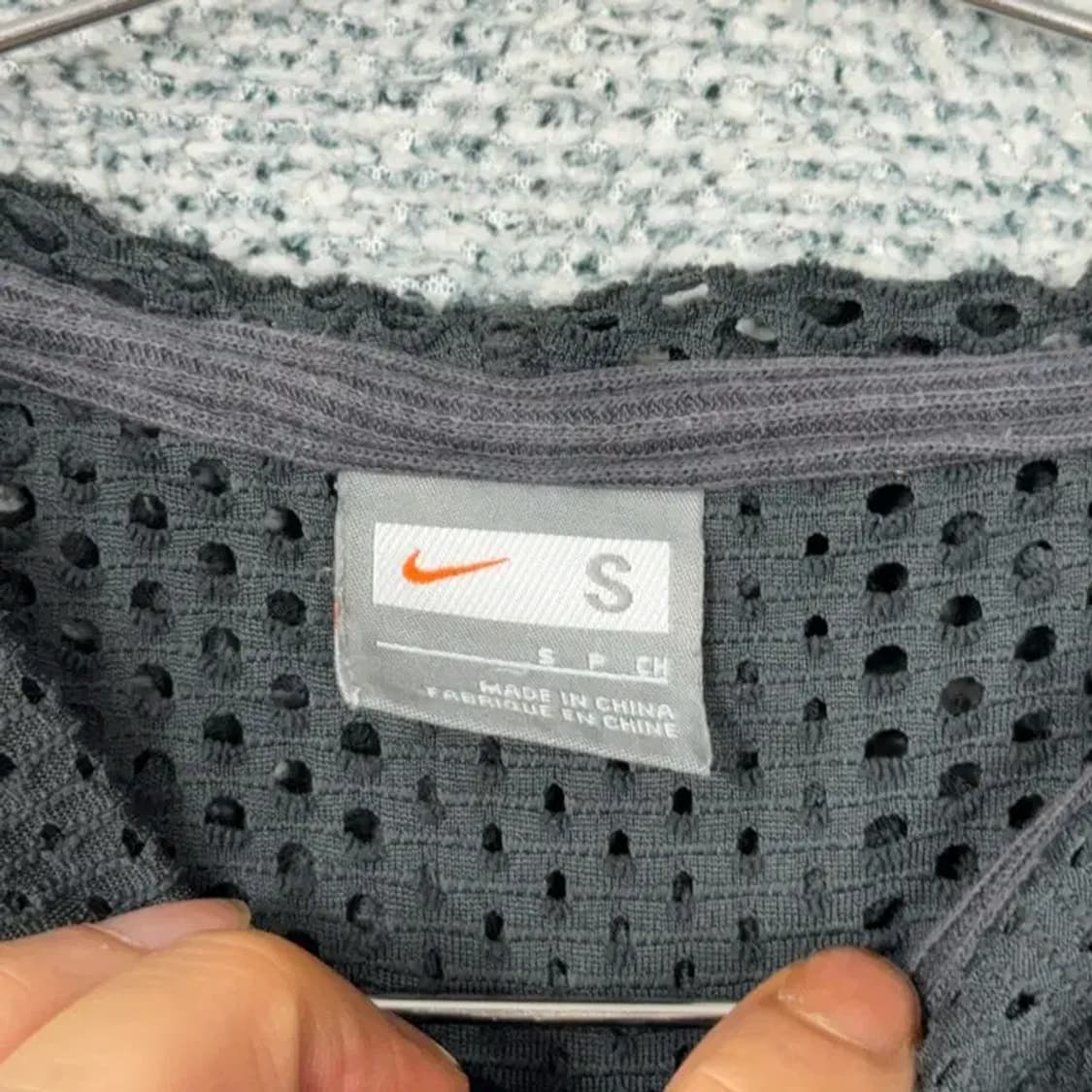 나이키 메쉬 크롭 후드 반팔 S 상품이미지6