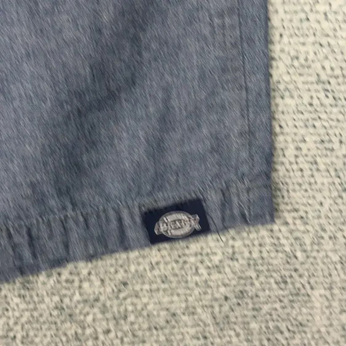 디키즈 데님컬러 로고 코튼 린넨 반바지 XL 상품이미지5