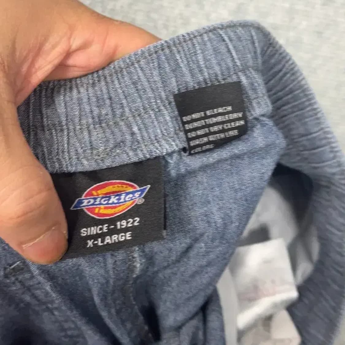 디키즈 데님컬러 로고 코튼 린넨 반바지 XL 상품이미지6