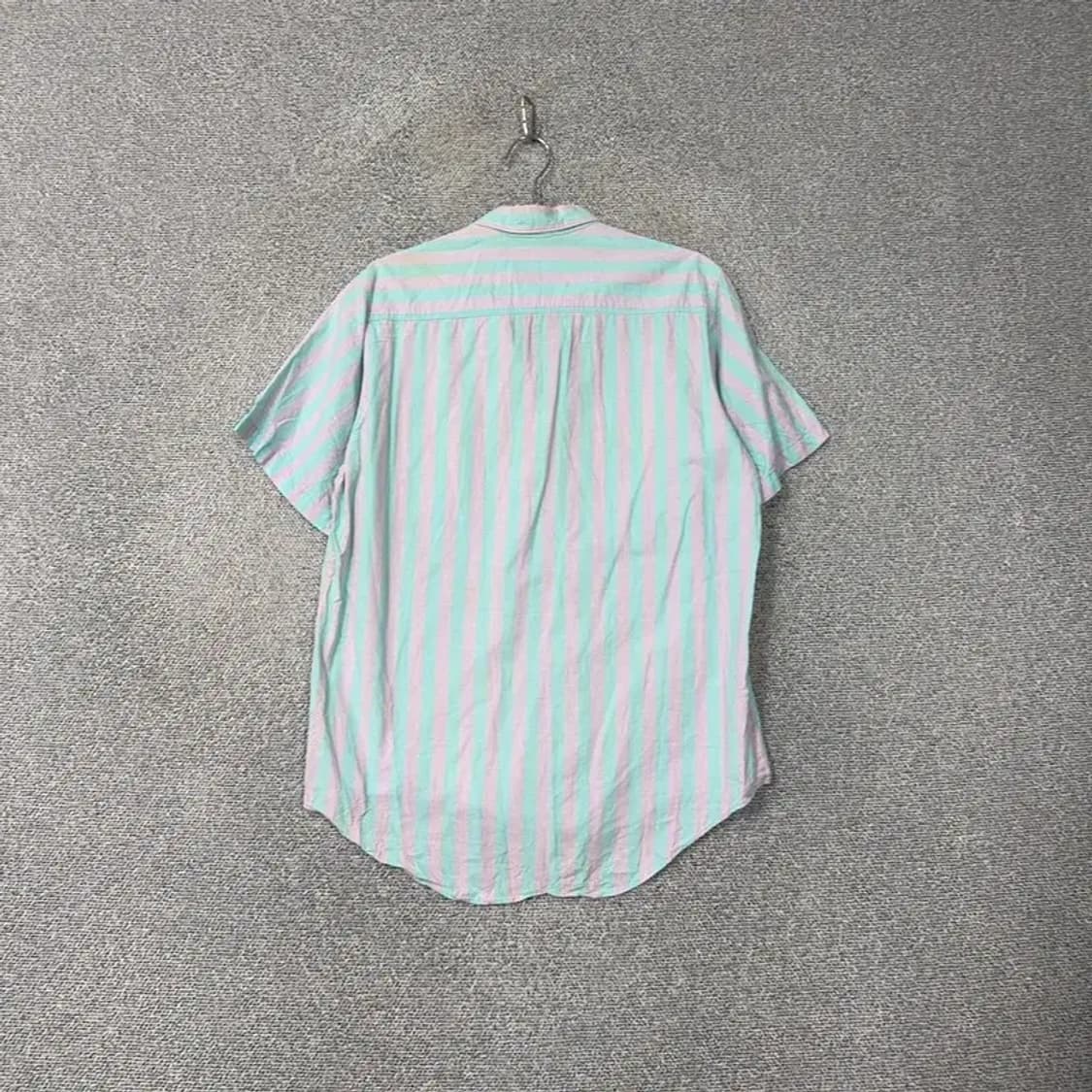 랭글러 빈티지 민트 스트라이프 반팔 셔츠 L 상품이미지2