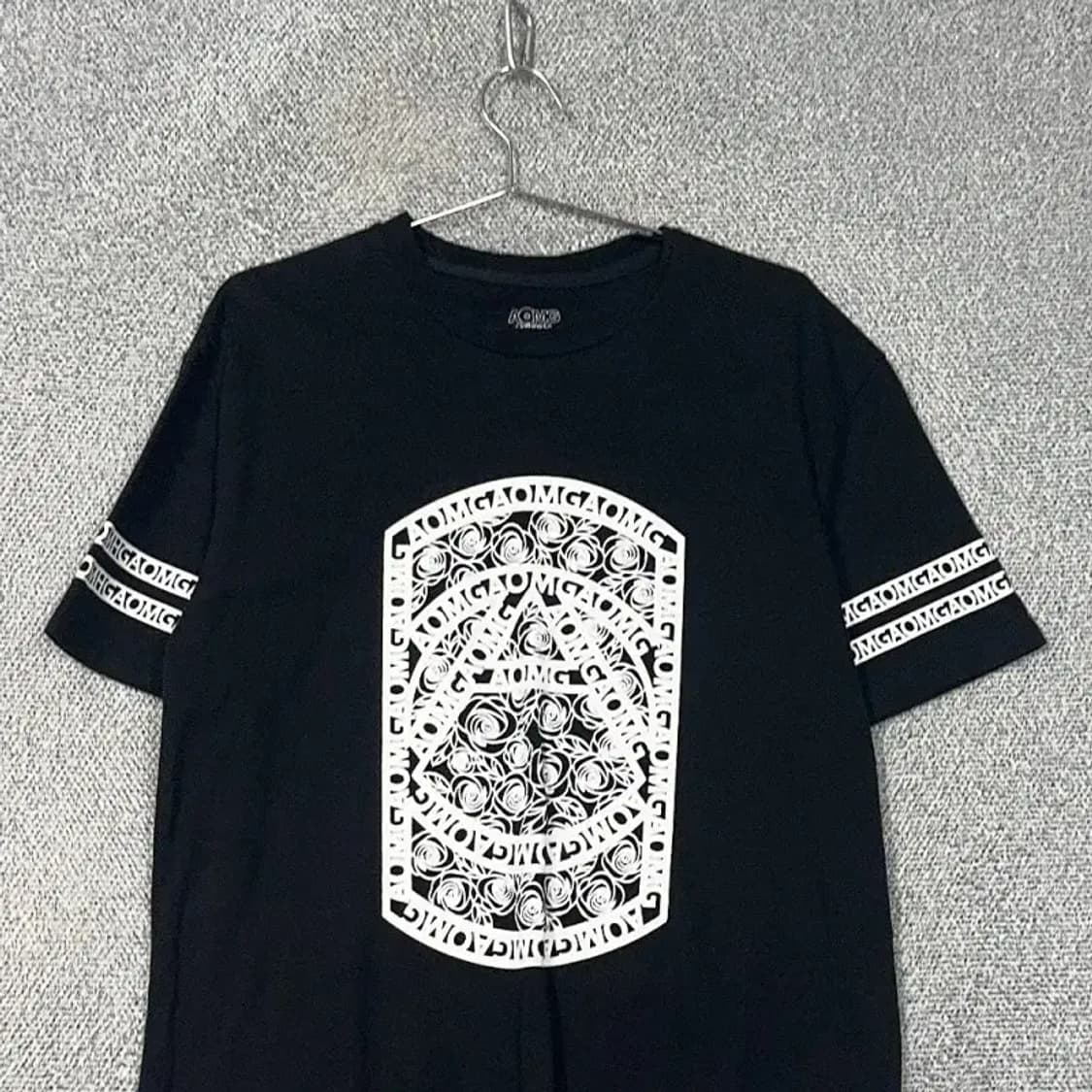 AOMG 빈티지 프린팅 오버핏 반팔티 M 상품이미지3